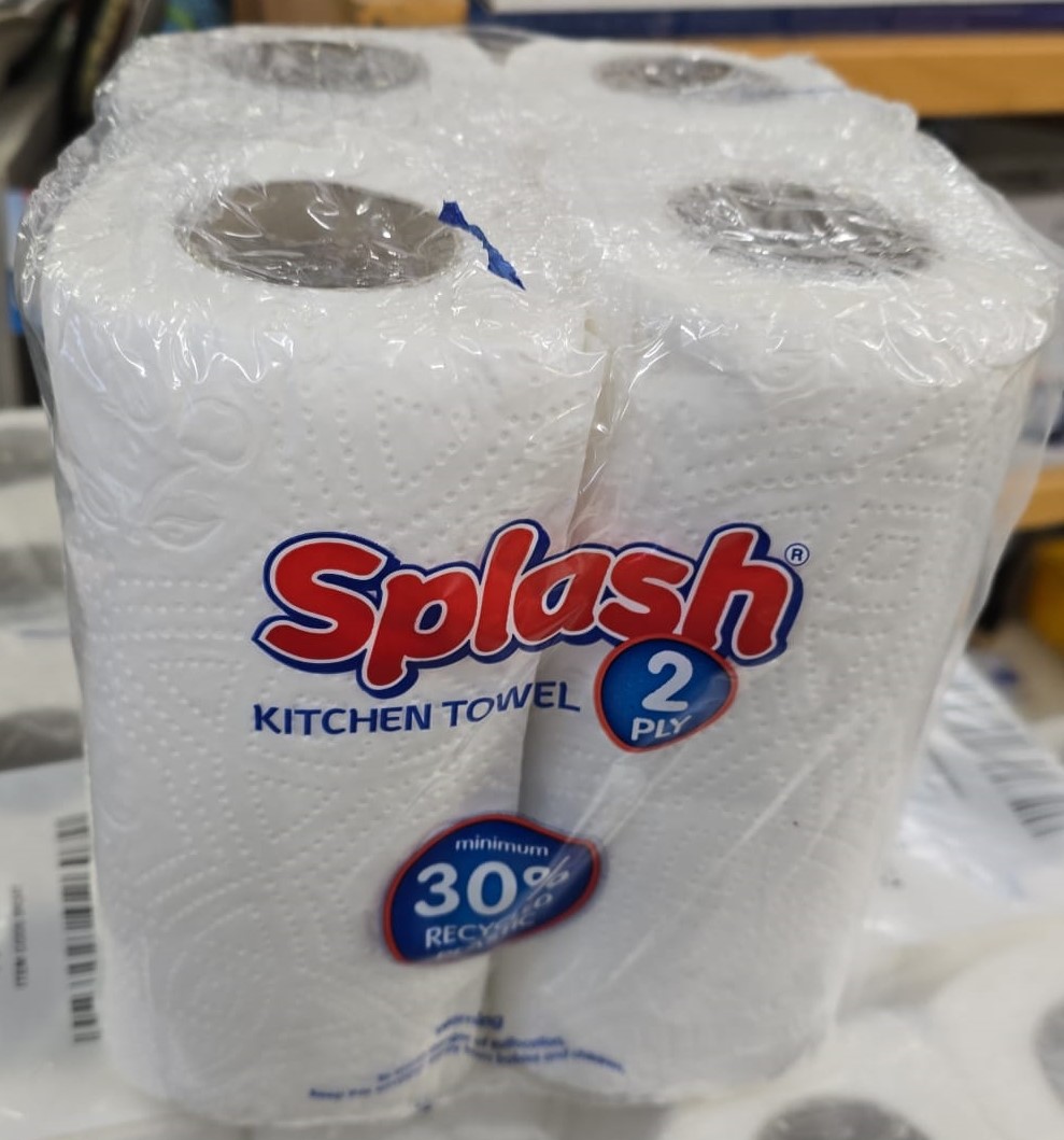 Splash Kitchen Towels - 4 pack for £1.50
